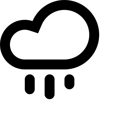 Rain Cloud Free Open-Source SVG Icon (Jam Icons)