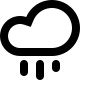 Rain Cloud Free Open-Source SVG Icon