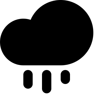 Rainy Cloud (Filled) Free Open-Source SVG Icon (Jam Icons)