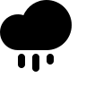 Rainy Cloud (Filled) Free Open-Source SVG Icon