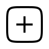 Add Square Button (Light) Free Open-Source SVG Icon