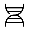 DNA Strand (Light) Free Open-Source SVG Icon