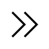 Double Right Expand Arrow (Light) Free Open-Source SVG Icon