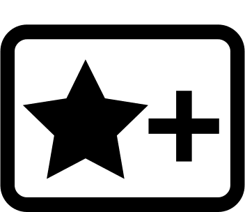 Add Star Symbol Free Open-Source SVG Icon (Ligature Symbols)