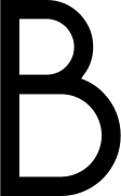 Upper Case Letter B Free Open-Source SVG Icon