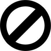 Prohibition Symbol Free Open-Source SVG Icon