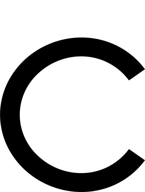 C Letter Symbol Free Open-Source SVG Icon (Ligature Symbols)