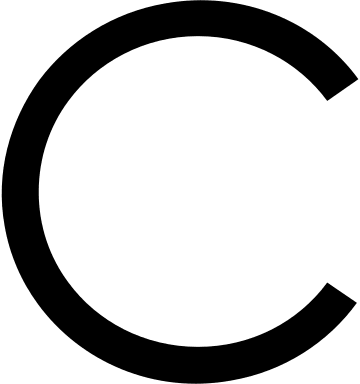 Uppercase Letter C Free Open-Source SVG Icon (Ligature Symbols)