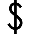 Dollar Symbol Free Open-Source SVG Icon