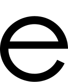 E Symbol Free Open-Source SVG Icon