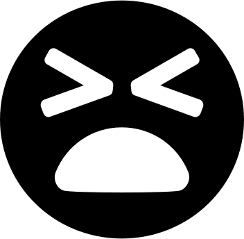 Frustration Emotion Symbol Free Open-Source SVG Icon (Ligature Symbols)