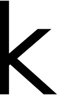 K Letter Symbol Free Open-Source SVG Icon