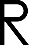 Uppercase Letter R Free Open-Source SVG Icon