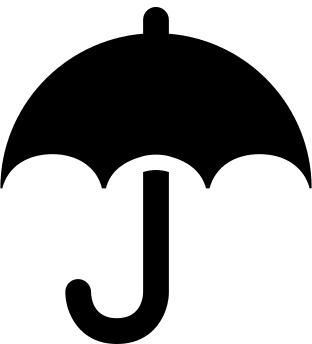 Umbrella Symbol Free Open-Source SVG Icon (Ligature Symbols)