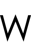 Uppercase W (Ligature) Free Open-Source SVG Icon