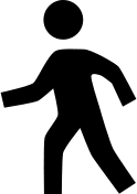 Walking Person Free Open-Source SVG Icon