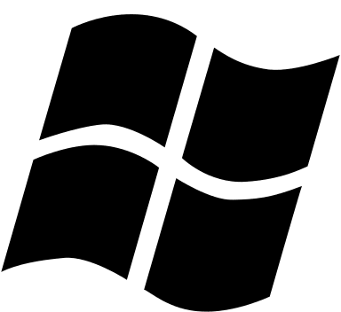 Windows Operating System Free Open-Source SVG Icon (Ligature Symbols)