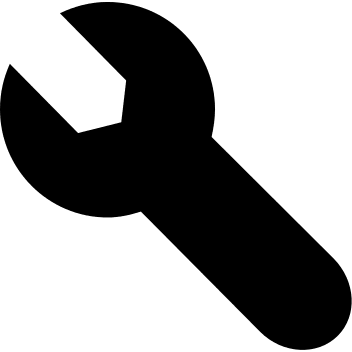 Wrench Tool Free Open-Source SVG Icon (Ligature Symbols)