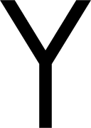 Uppercase Letter Y Free Open-Source SVG Icon