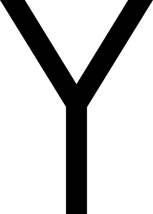 Uppercase Letter Y Free Open-Source SVG Icon (Ligature Symbols)