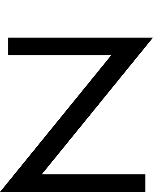 Z Letter Symbol Free Open-Source SVG Icon (Ligature Symbols)