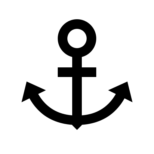 Anchor Symbol (Line Awesome) Free Open-Source SVG Icon (Line Awesome)