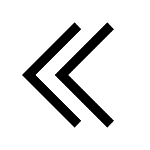 Double Left Angle Arrow (Line Awesome) Free Open-Source SVG Icon (Line Awesome)