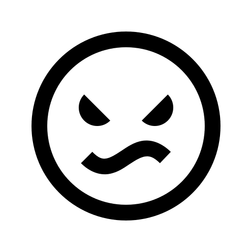 Angry Face Expression (Solid) Free Open-Source SVG Icon (Line Awesome)