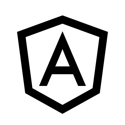 Angular Framework Symbol (Line Awesome) Free Open-Source SVG Icon (Line Awesome)