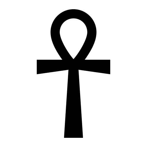 Ankh Symbol (Line Awesome) Free Open-Source SVG Icon (Line Awesome)