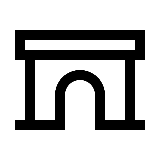 Archway Structure (Line Awesome) Free Open-Source SVG Icon (Line Awesome)