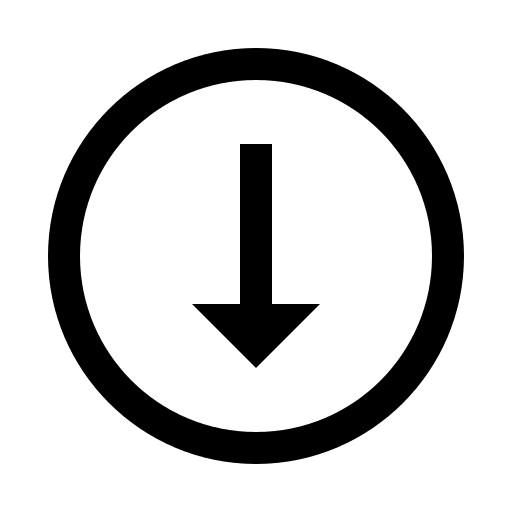 Alternative Downward Arrow in Circle (Line Awesome) Free Open-Source SVG Icon (Line Awesome)