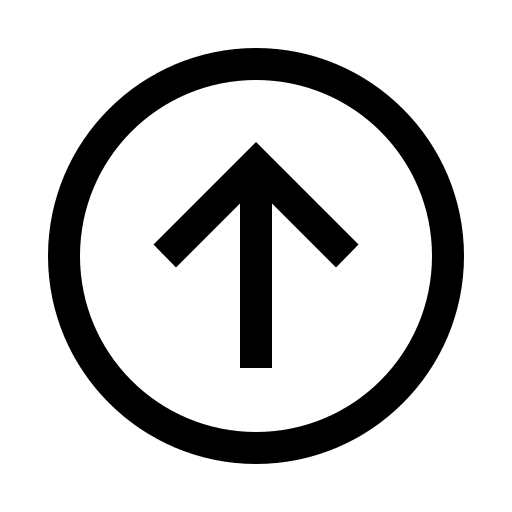 Upward Arrow in Circle (Line Awesome) Free Open-Source SVG Icon (Line Awesome)