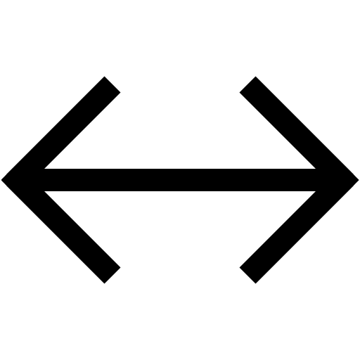 Horizontal Alt Arrows (Line Awesome) Free Open-Source SVG Icon (Line Awesome)