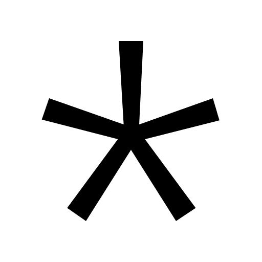 Asterisk Symbol (Line Awesome) Free Open-Source SVG Icon (Line Awesome)