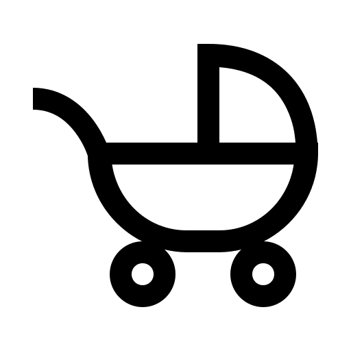 Baby Carriage Free Open-Source SVG Icon (Line Awesome)