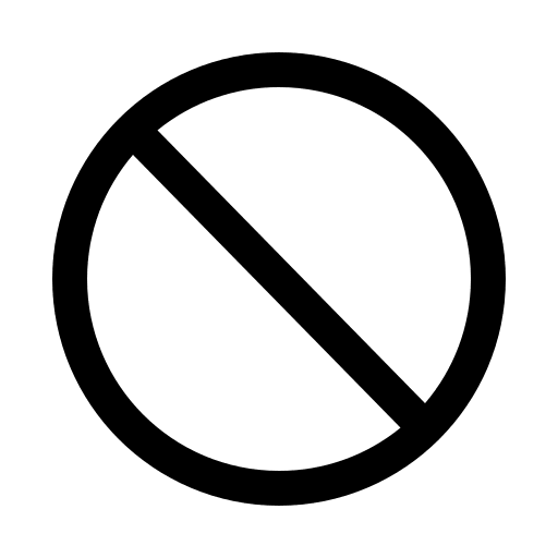 Ban Symbol (Line Awesome) Free Open-Source SVG Icon (Line Awesome)