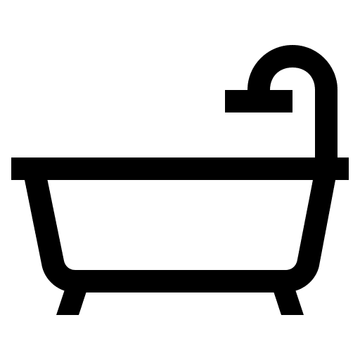 Bathing Tub (Line) Free Open-Source SVG Icon (Line Awesome)