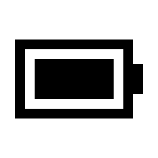 Full Battery Status (Line Awesome) Free Open-Source SVG Icon (Line Awesome)