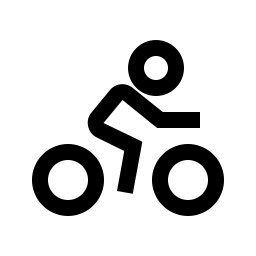 Biking Activity (Line Awesome) Free Open-Source SVG Icon (Line Awesome)