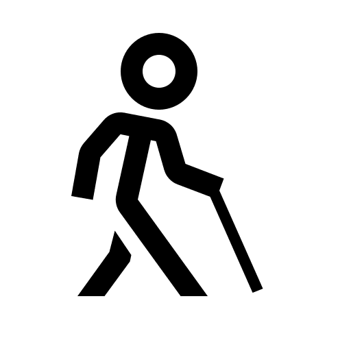 Blind Accessibility Symbol Free Open-Source SVG Icon (Line Awesome)