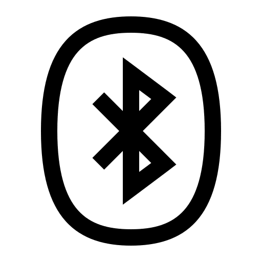 Bluetooth Connectivity Symbol (Line Awesome) Free Open-Source SVG Icon (Line Awesome)