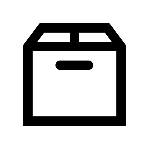 Storage Box (Line Awesome) Free Open-Source SVG Icon (Line Awesome)