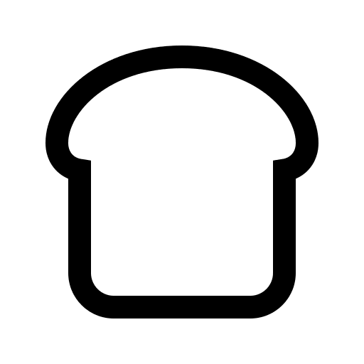 Bread Slice Free Open-Source SVG Icon (Line Awesome)