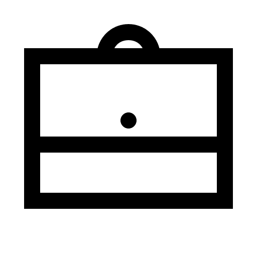 Briefcase (Line Awesome) Free Open-Source SVG Icon (Line Awesome)