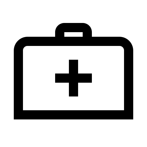 Medical Briefcase (Line Awesome) Free Open-Source SVG Icon (Line Awesome)