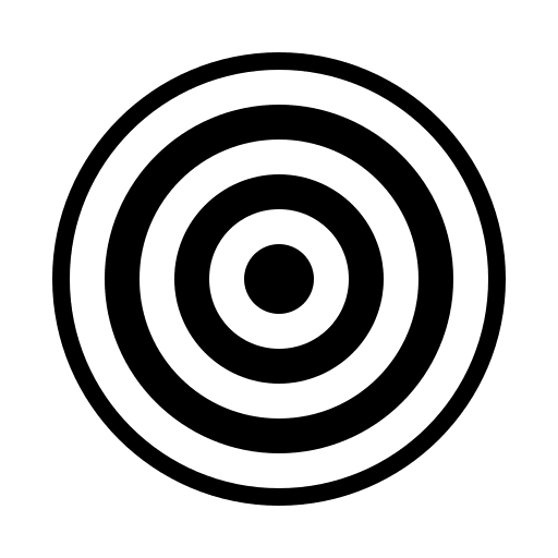 Bullseye Target Free Open-Source SVG Icon (Line Awesome)