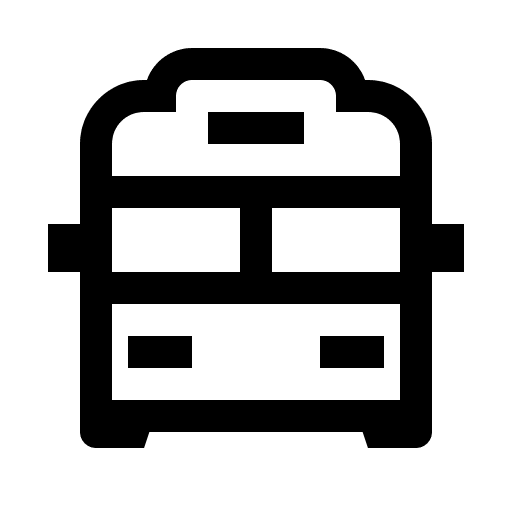 Alternative Bus Transport (Line Awesome) Free Open-Source SVG Icon (Line Awesome)