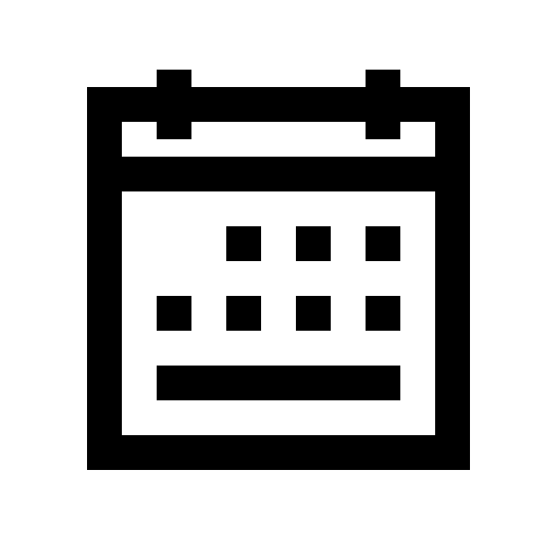 Weekly Calendar (Line Awesome) Free Open-Source SVG Icon (Line Awesome)