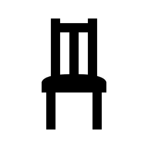 Chair Design (Line Awesome) Free Open-Source SVG Icon (Line Awesome)